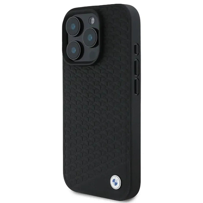 BMW Signature Leather Diamond Metal Logo MagSafe Case