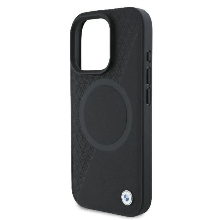 BMW Signature Leather Half Textured & Circle MagSafe калъф