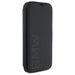 BMW Signature Leather Wordmark Case за iPhone 16 Pro - черен