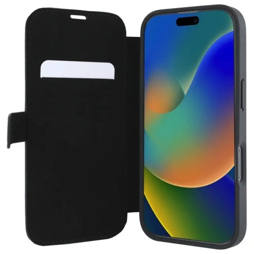 BMW Signature Leather Wordmark Case за iPhone 16 Pro - черен