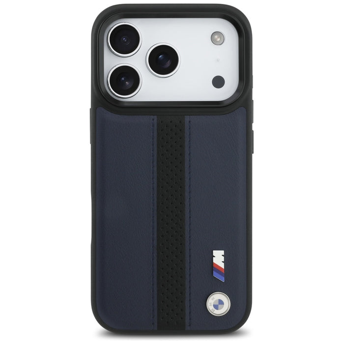 Калъф MagSafe с перфорирано лого на BMW M за iPhone 17 Pro - тъмносин