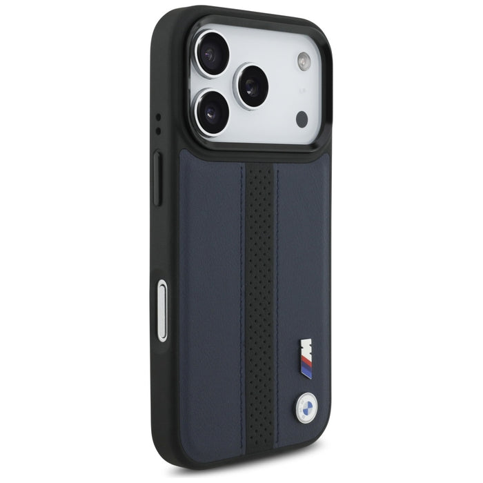 Калъф MagSafe с перфорирано лого на BMW M за iPhone 17 Pro - тъмносин