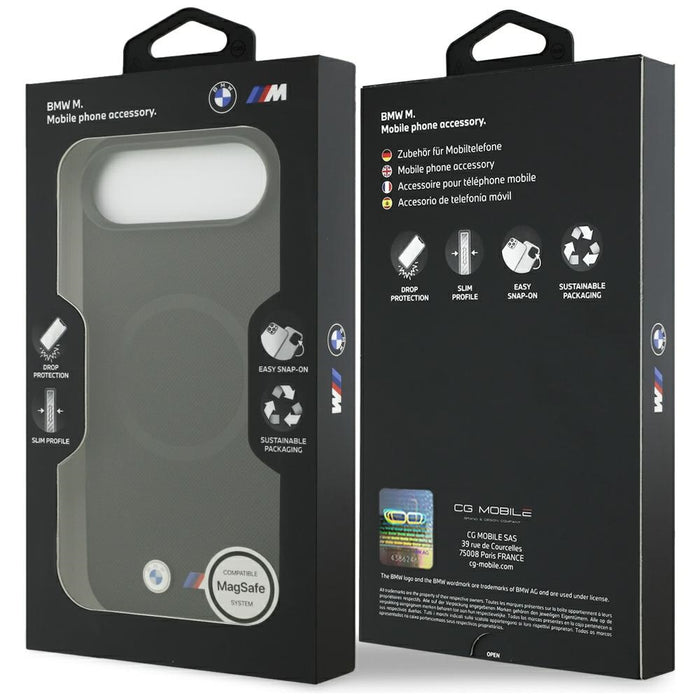 Калъф BMW M FW с метално лого MagSafe за iPhone Air - черен