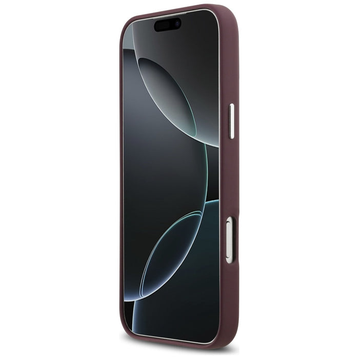 Метален калъф MagSafe с надпис BMW за iPhone 17 Pro Max - червен