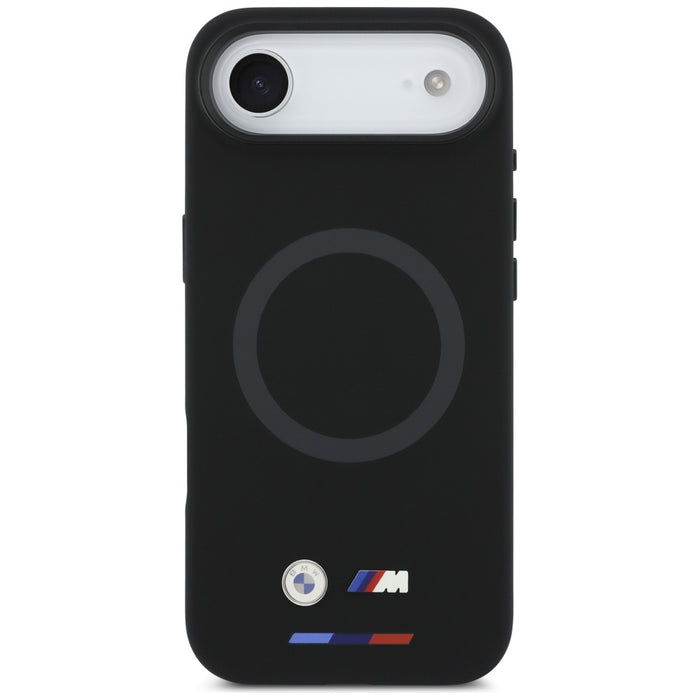 Силиконов калъф BMW M с лого MagSafe за iPhone Air - черен