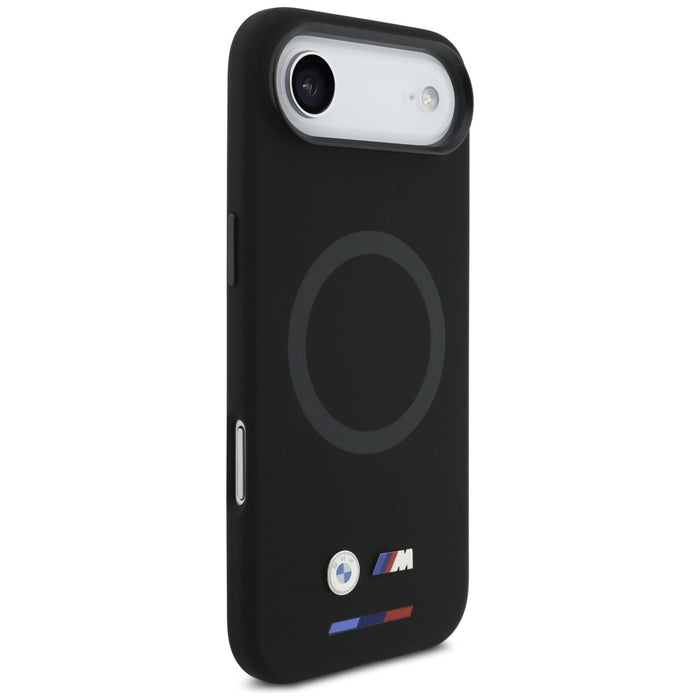 Силиконов калъф BMW M с лого MagSafe за iPhone Air - черен