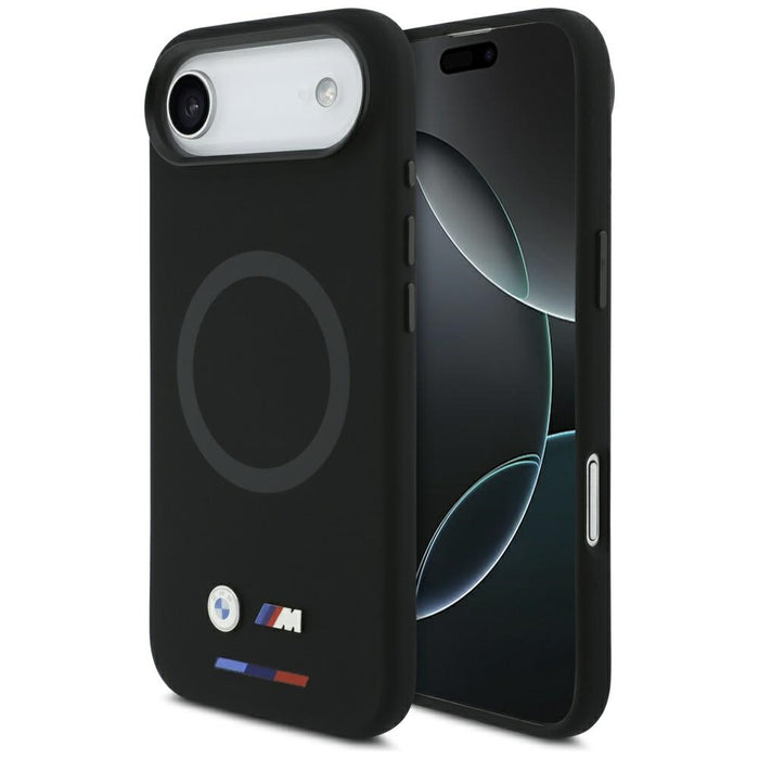 Силиконов калъф BMW M с лого MagSafe за iPhone Air - черен