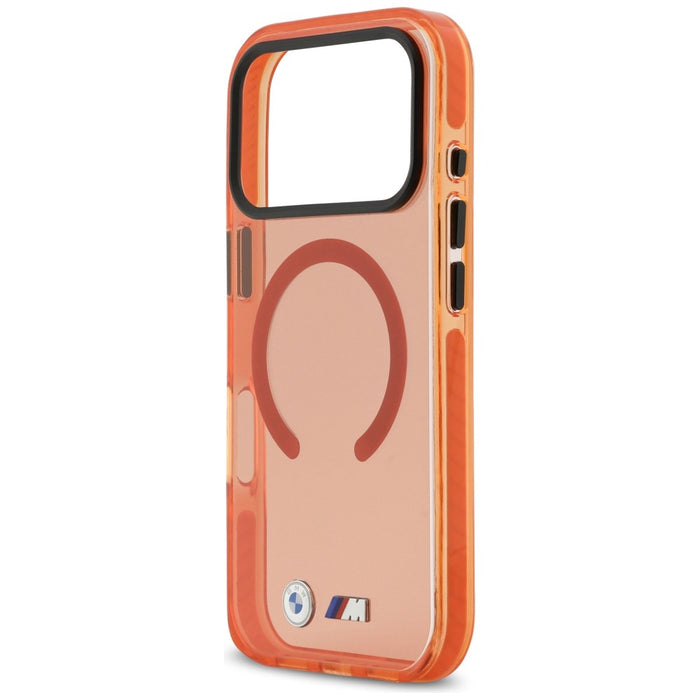 BMW M IML удароустойчив метален калъф MagSafe с логота за iPhone 17 Pro Max - Pro Orange
