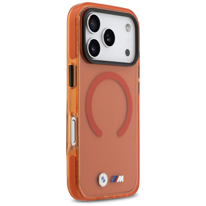BMW M IML удароустойчив метален калъф MagSafe за iPhone 17 Pro - Pro оранжев