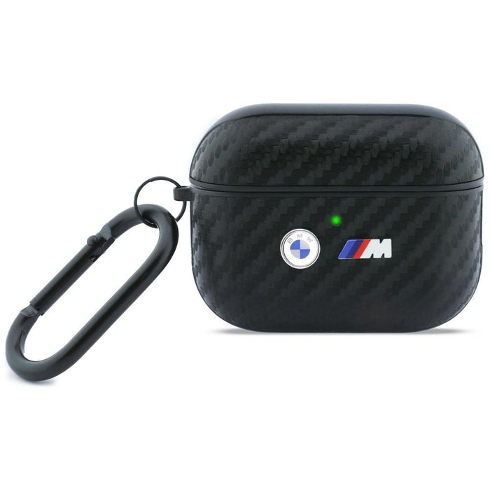 Кейс с лого на BMW Carbon Metal за AirPods Pro 3 - черен