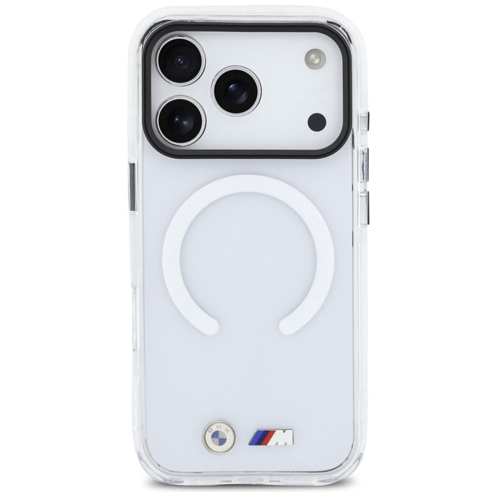 BMW M IML удароустойчив метален калъф MagSafe за iPhone 17 Pro Max - прозрачен