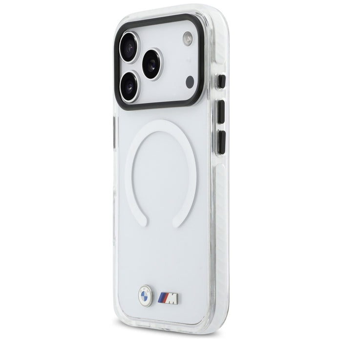 BMW M IML удароустойчив метален калъф MagSafe за iPhone 17 Pro - прозрачен