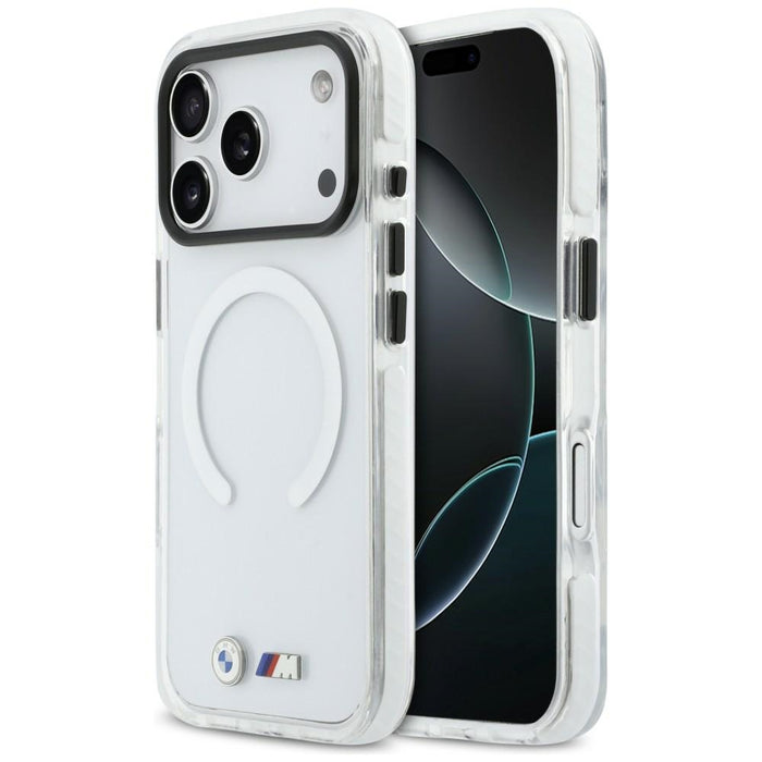 BMW M IML удароустойчив метален калъф MagSafe за iPhone 17 Pro - прозрачен