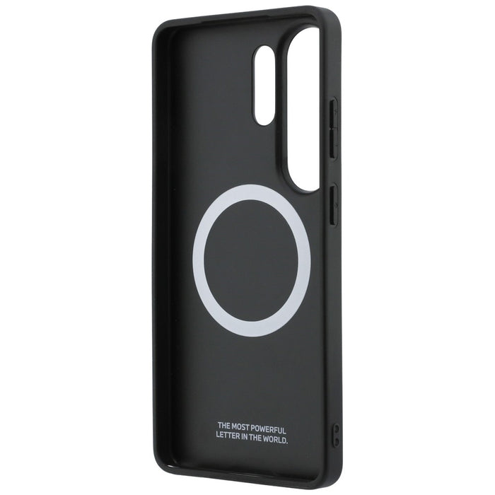 Перфориран калъф MagSafe с лого на BMW за Samsung Galaxy S26 Ultra - тъмносин