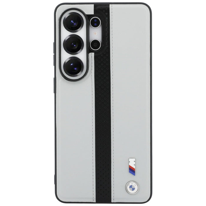 Перфориран калъф MagSafe с лого на BMW за Samsung Galaxy S26 Ultra - сив