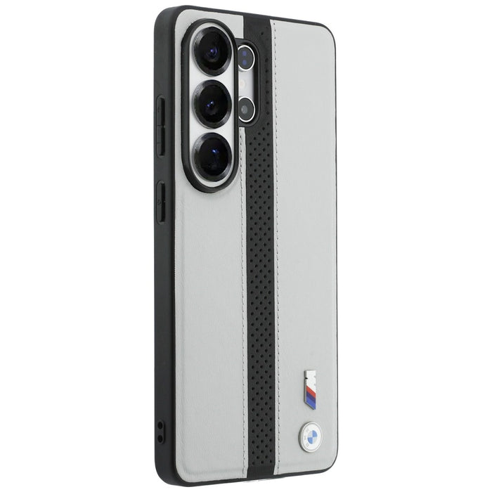 Перфориран калъф MagSafe с лого на BMW за Samsung Galaxy S26 Ultra - сив