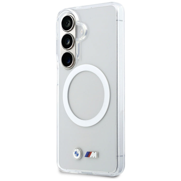 BMW IML удароустойчив метален калъф MagSafe с лого за Samsung Galaxy S26 - прозрачен