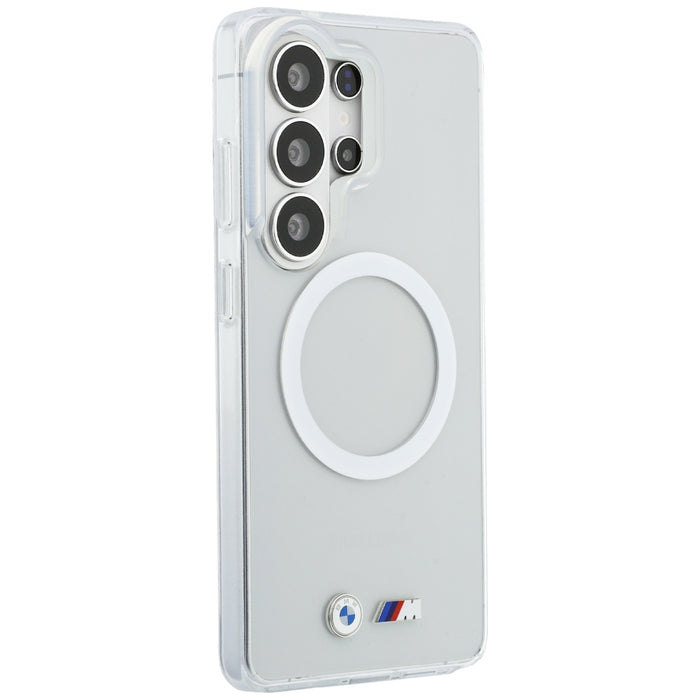 BMW IML удароустойчив метален калъф MagSafe с лого за Samsung Galaxy S26 Ultra - прозрачен