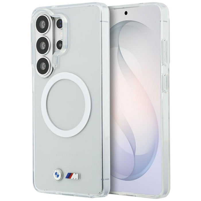 BMW IML удароустойчив метален калъф MagSafe с лого за Samsung Galaxy S26 Ultra - прозрачен