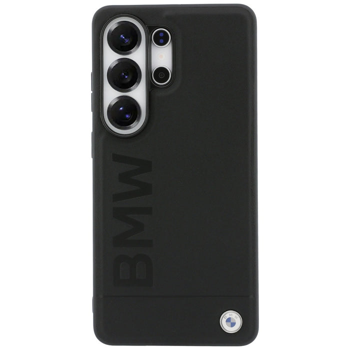 Кожен калъф BMW Hot Stamp MagSafe за Samsung Galaxy S26 Ultra - черен