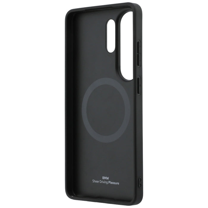 Кожен калъф BMW Hot Stamp MagSafe за Samsung Galaxy S26 Ultra - черен