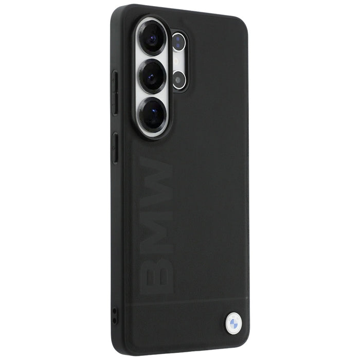 Кожен калъф BMW Hot Stamp MagSafe за Samsung Galaxy S26 Ultra - черен