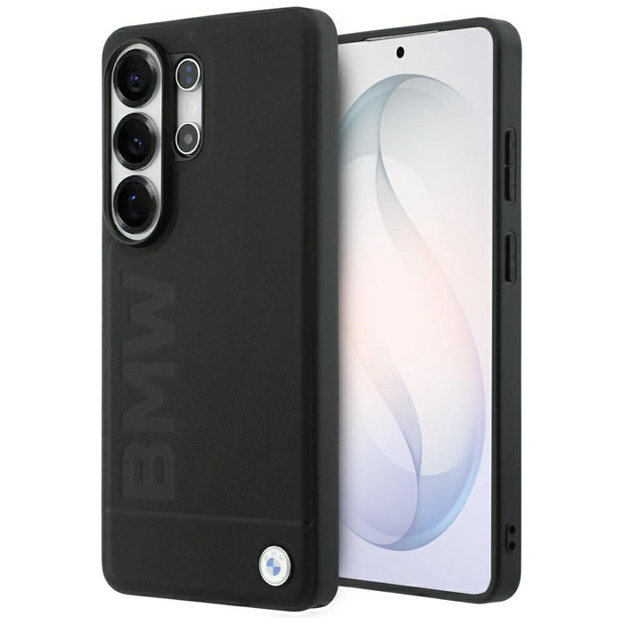 Кожен калъф BMW Hot Stamp MagSafe за Samsung Galaxy S26 Ultra - черен