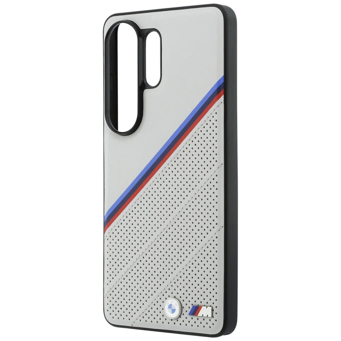 Калъф MagSafe с трицветно метално лого на BMW за Samsung Galaxy S26 Ultra - сив