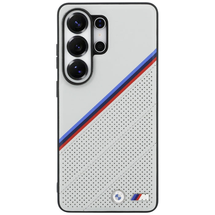 Калъф MagSafe с трицветно метално лого на BMW за Samsung Galaxy S26 Ultra - сив