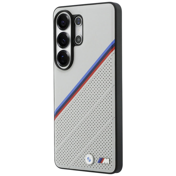 Калъф MagSafe с трицветно метално лого на BMW за Samsung Galaxy S26 Ultra - сив