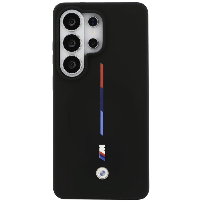 Силиконов калъф BMW M Tricolor Line MagSafe за Samsung Galaxy S26 Ultra - черен