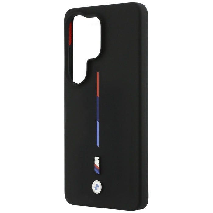 Силиконов калъф BMW M Tricolor Line MagSafe за Samsung Galaxy S26 Ultra - черен