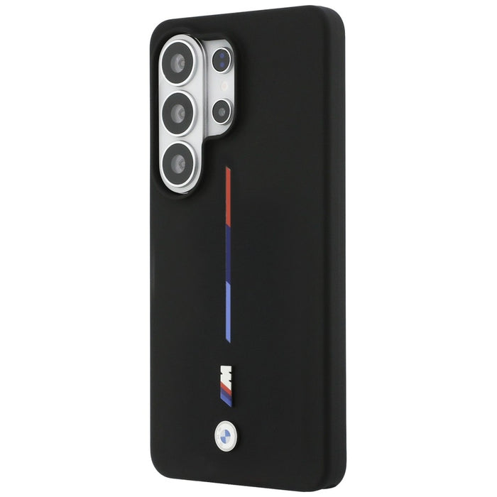 Силиконов калъф BMW M Tricolor Line MagSafe за Samsung Galaxy S26 Ultra - черен