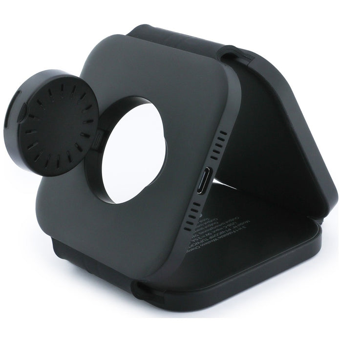 BMW M Qi2 15W безжично зарядно устройство с лого 3 в 1 - червено