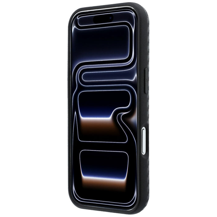 BMW M калъф MagSafe с карбонов принт и пръстени за iPhone 17 Pro Max / 18 Pro Max - черен