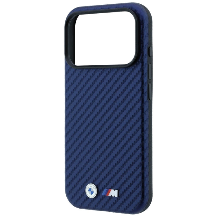 Калъф BMW M Carbon Metal Logo MagSafe за iPhone 17 Pro Max / 18 Pro Max - тъмносин