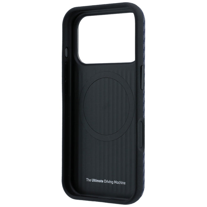 Калъф BMW M Carbon Metal Logo MagSafe за iPhone 17 Pro Max / 18 Pro Max - тъмносин