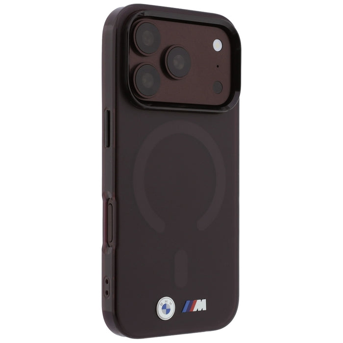 Калъф BMW M IML с матирано метално лого и трайни елементи MagSafe за iPhone 17 Pro Max / 18 Pro Max - бордо