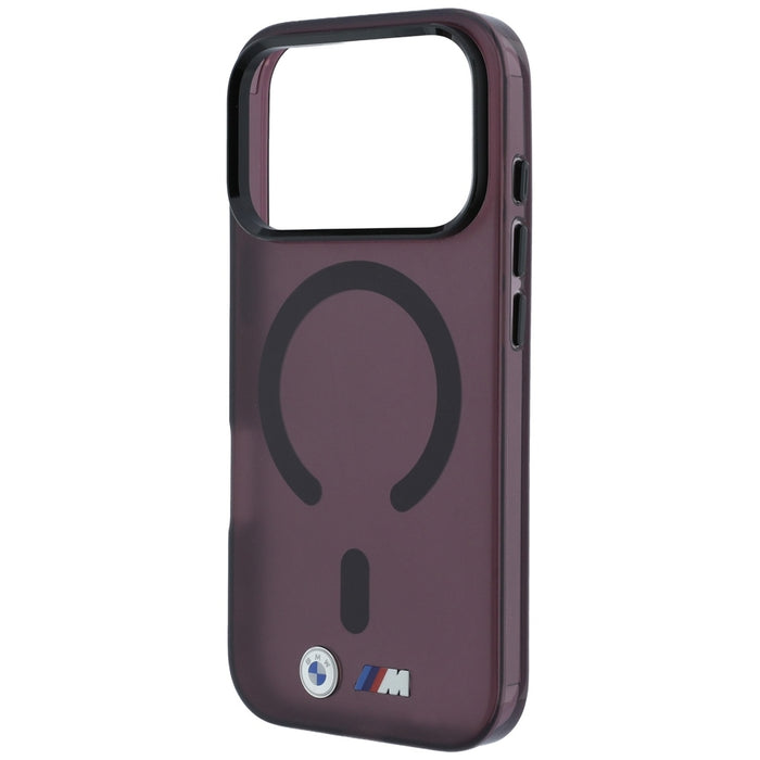 Калъф BMW M IML с матирано метално лого и трайни елементи MagSafe за iPhone 17 Pro Max / 18 Pro Max - бордо