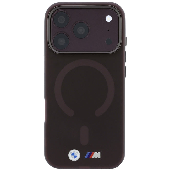 Калъф BMW M IML с матирано метално лого и трайни елементи MagSafe за iPhone 17 Pro Max / 18 Pro Max - бордо