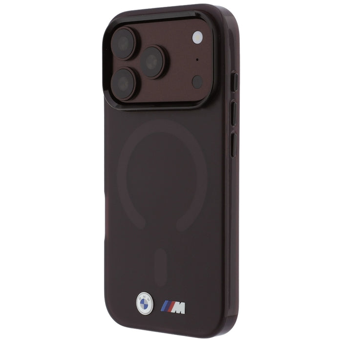 Калъф BMW M IML с матирано метално лого и трайни елементи MagSafe за iPhone 17 Pro Max / 18 Pro Max - бордо