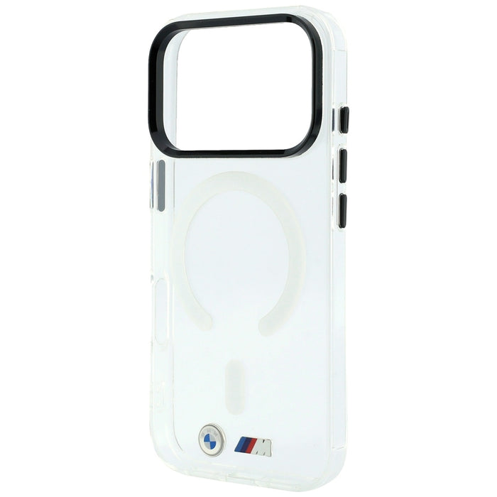 BMW M IML гланцово метално лого и трайни MagSafe калъф за iPhone 17 Pro / 18 Pro - прозрачен