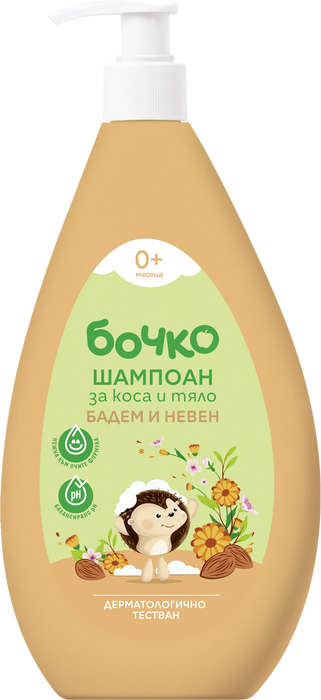 Шампоан за коса и тяло Бадем и Невен, 400 ml