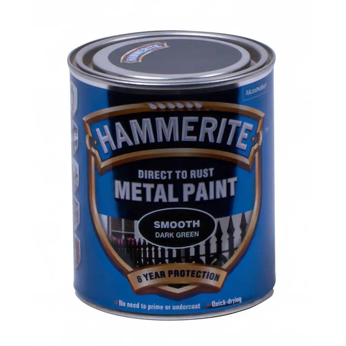 БОЯ ЗА МЕТАЛ ГЛАНЦ ТЪМНО ЗЕЛЕН HAMMERITE