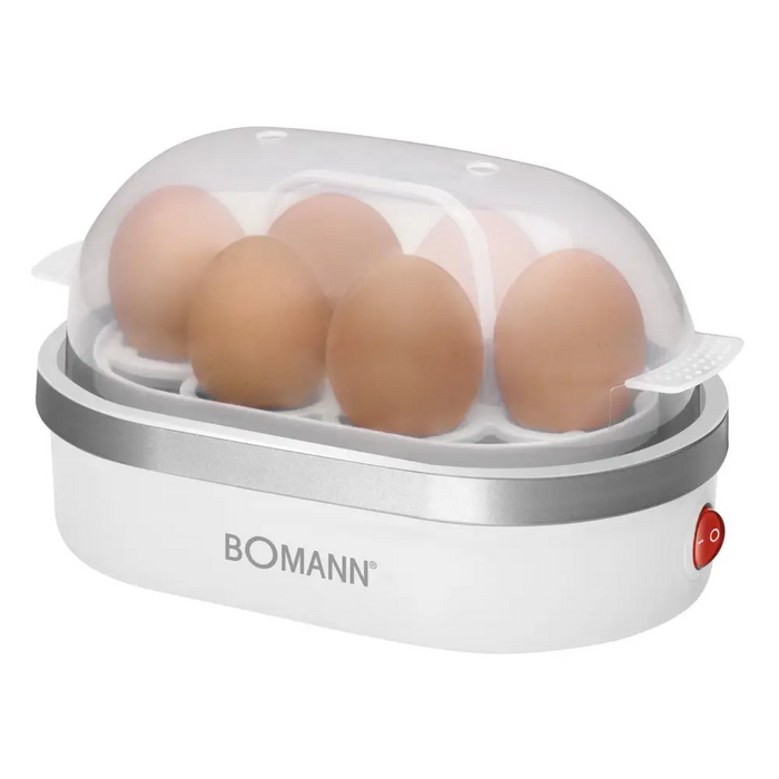 Bomann EK 5022 CB 6 яйца 400 W Сребро Прозрачно Бяло