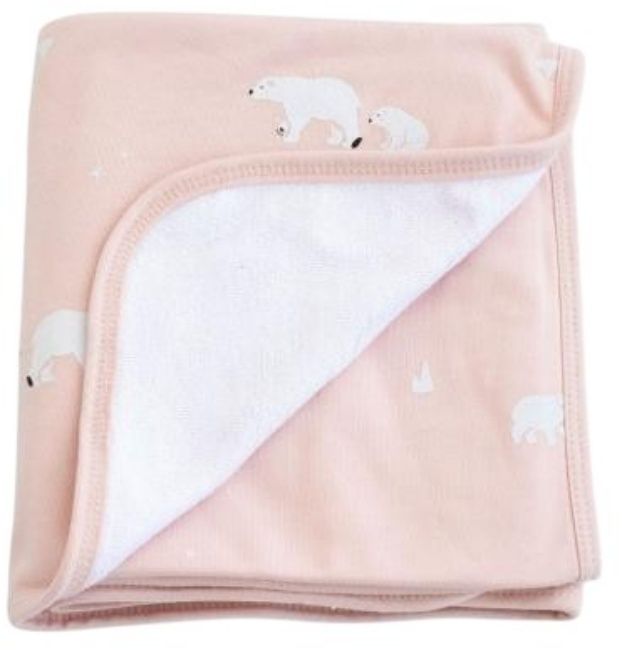 Бебешко одеяло Bonjourbebe - 65 x 80 cm, Pink Polaris