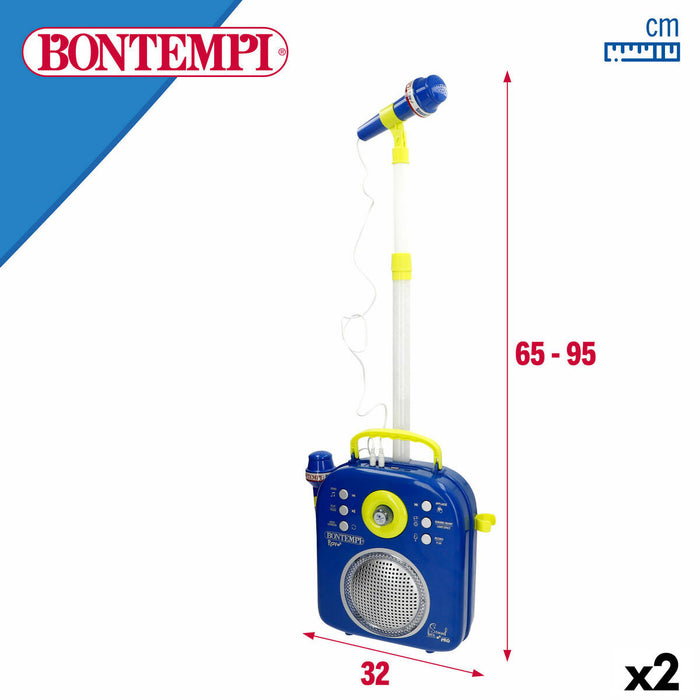 Тонколони с микрофон Караоке Bontempi 2 броя