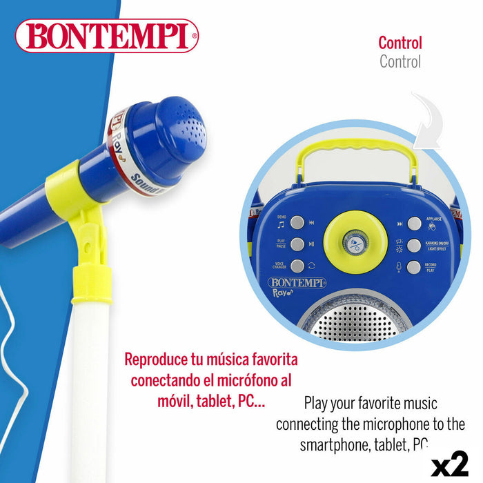 Тонколони с микрофон Караоке Bontempi 2 броя