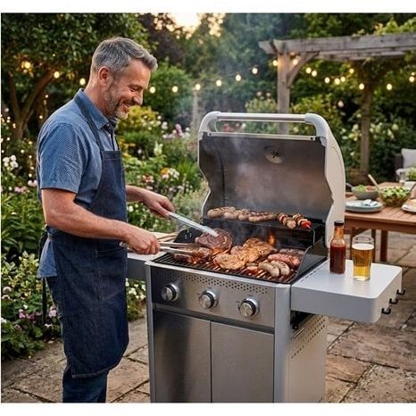 Газово барбекю Bormann Elite - Legend, BBQ7031, 11.5 kW, 3+1 горелки