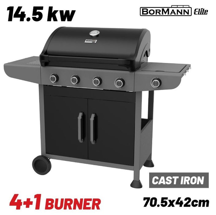 Газово барбекю Bormann - Elite Forge BBQ6041, 14.5W, 4+1 горелки